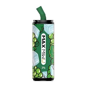 Max Mi wu E-cigs μιας χρήσης 3600 Puffs - Ζουμερά-πράσινα σταφύλια