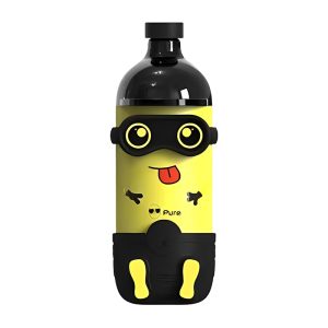 PURE Εκρηκτικό μικρό κίτρινο άτομο μία φορά Vape 6000 - Fondant