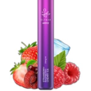 ELF BAR 600V2 Disposable 600 ρουφηξιές Strawberry Raspberry Berry Ice 2 ml