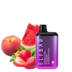 ELF BAR BC5000 Ultra Disposable Strawberry Watermelon Peach 5000 ρουφηξιές 13 ml